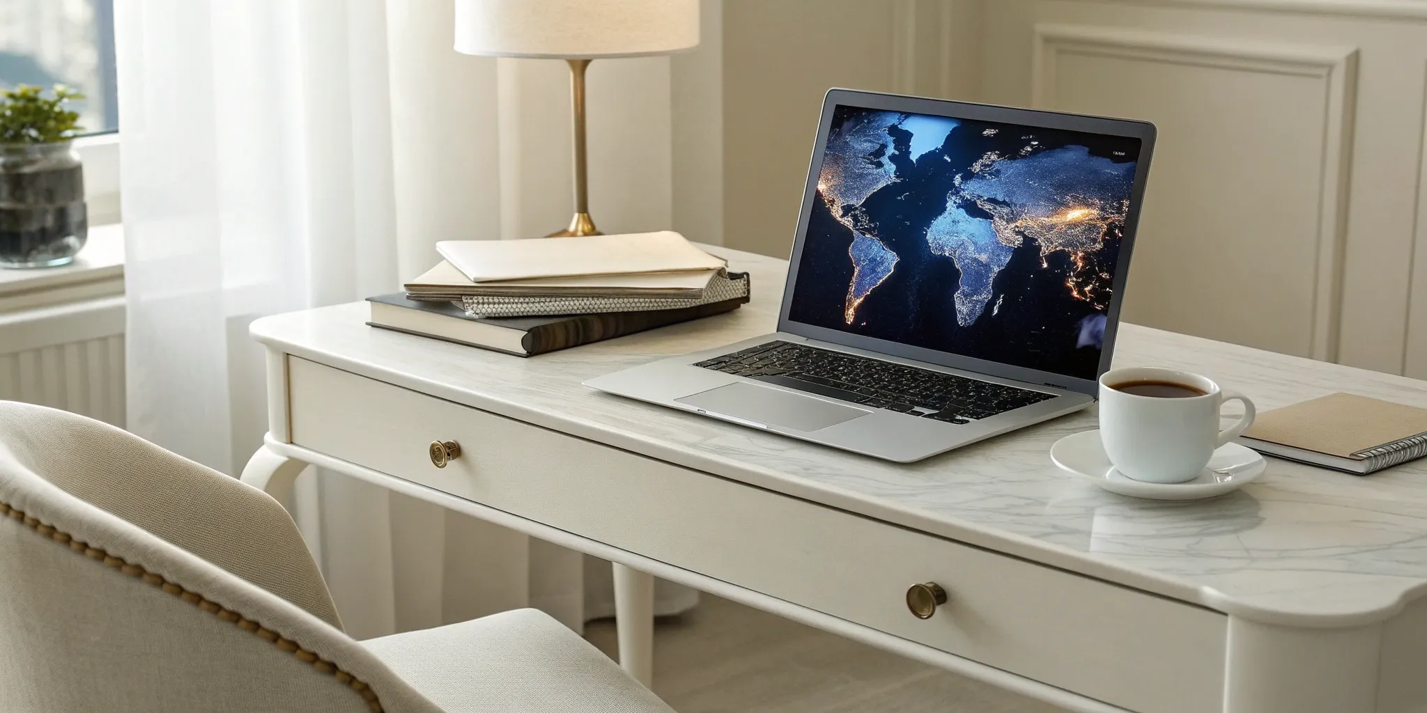 A desk where an accounting recruitment agency streamlines the hiring process for financial roles.